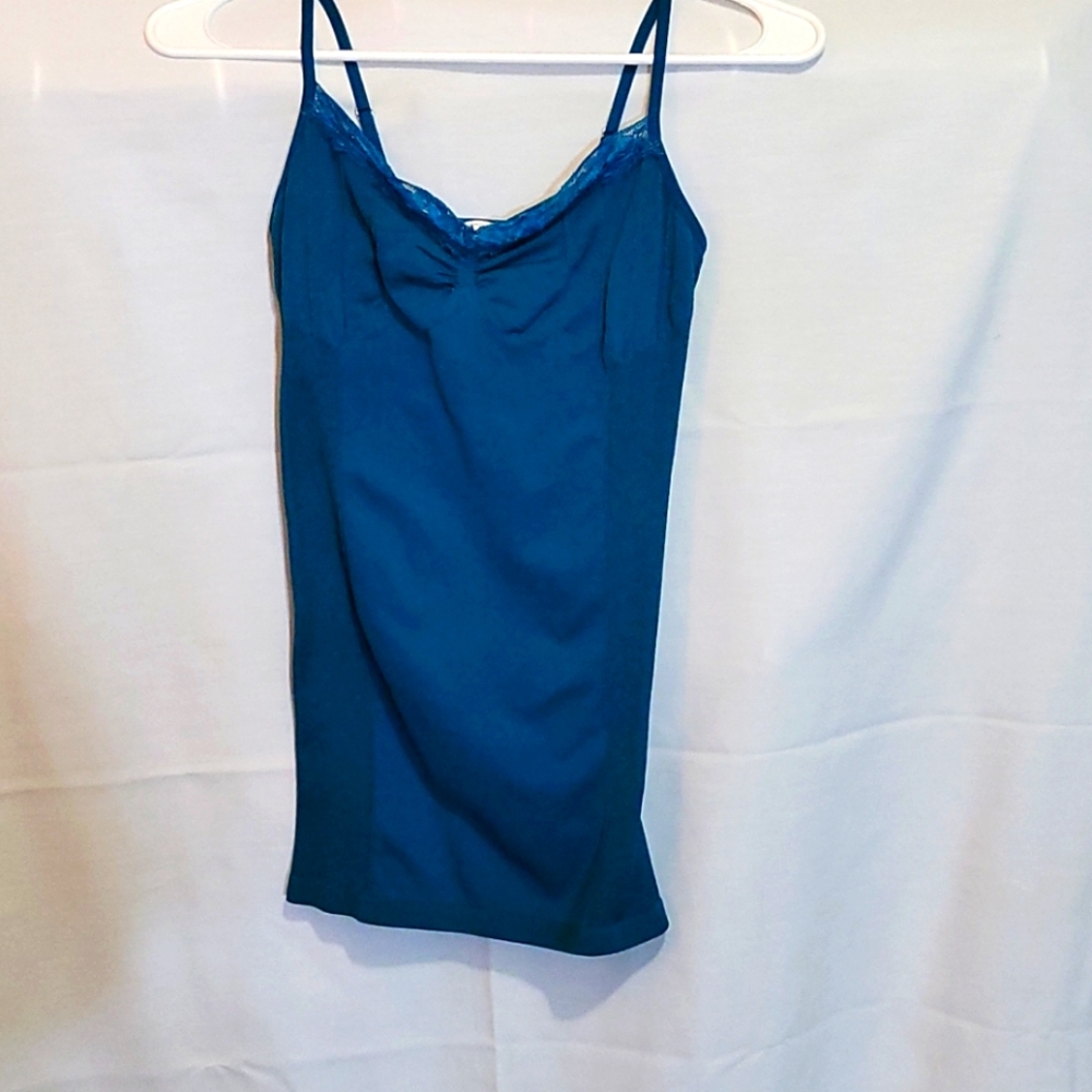 Prime cut tank top camisole emerald green sz/most